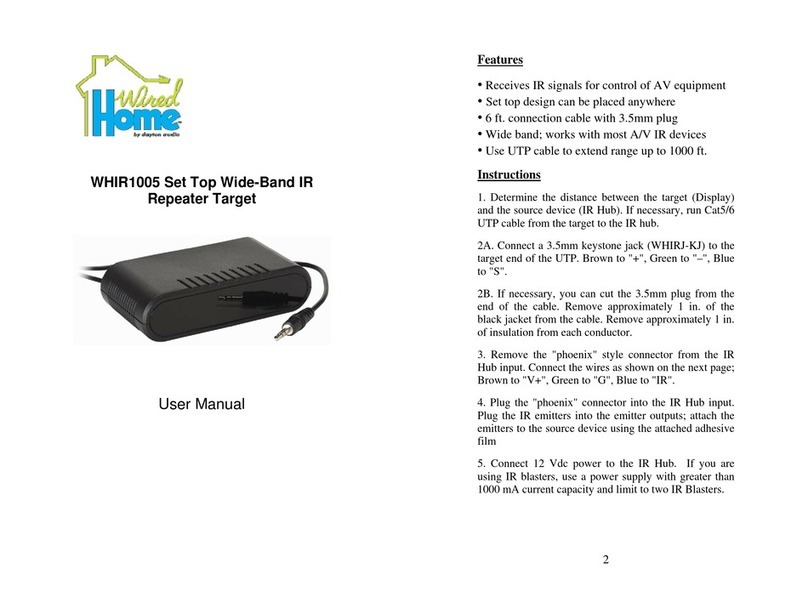 DaytonAudio Wired Home WHIR1005 user manual