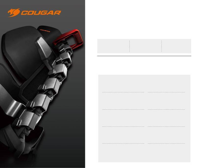 COUGAR TERMINATOR User manual