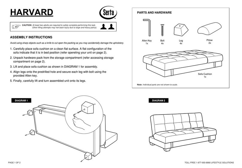 Serta HARVARD Assembly instructions