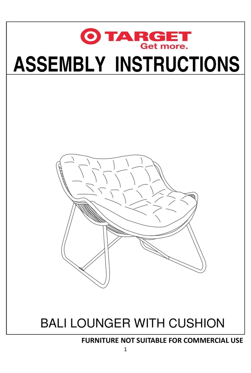 Target BALI LOUNGER WITH CUSHION User manual Target BALI LOUNGER WITH CUSHION User manual