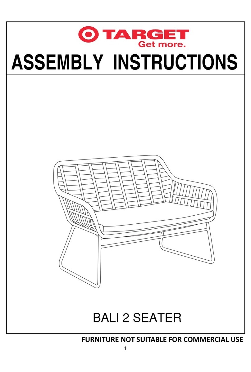 Target BALI 2 SEATER Assembly instructions