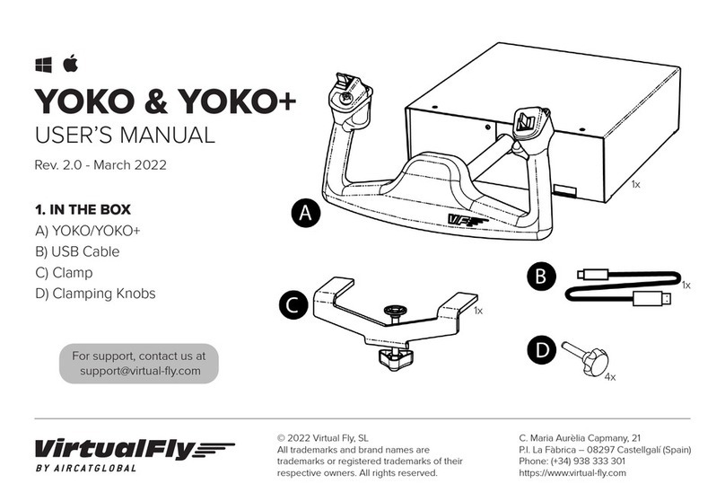 Aircatglobal VirtualFly YOKO user manual Aircatglobal VirtualFly YOKO user manual