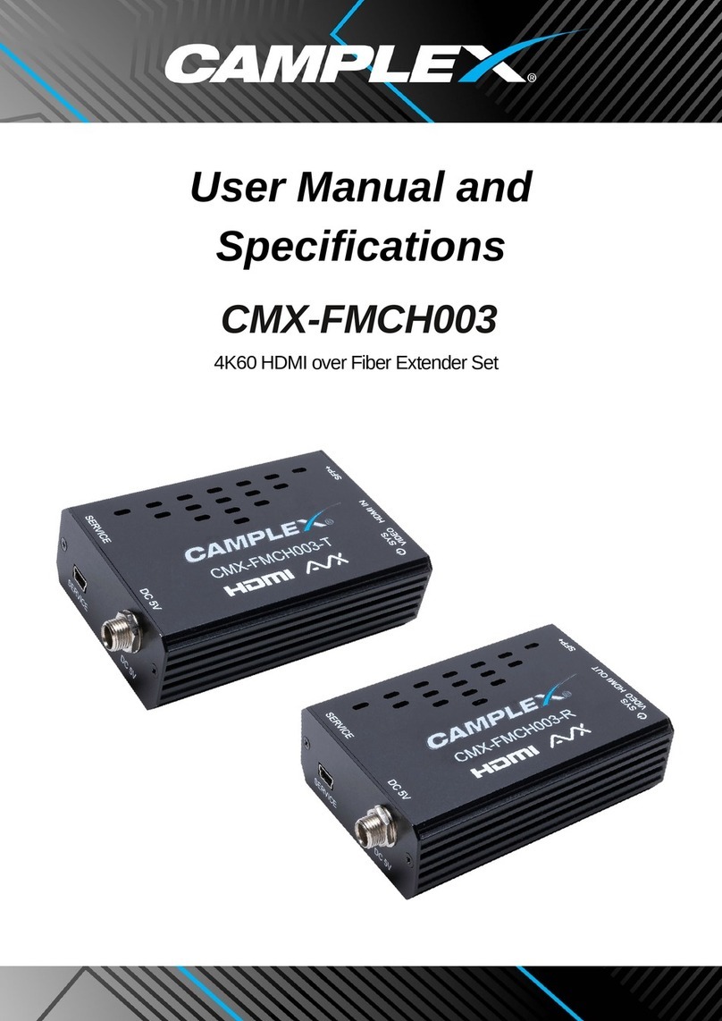 Camplex CMX-FMCH003-T User manual