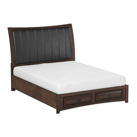Round Hill Furniture B179K-KING SIZE BED Assembly instruction