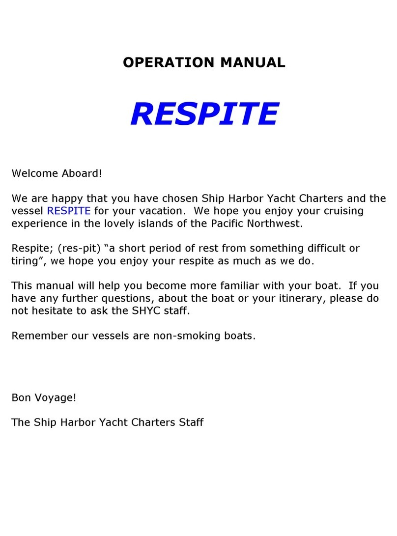 Ship Harbor Yacht Charters RESPITE Operation manual Ship Harbor Yacht Charters RESPITE Operation manual