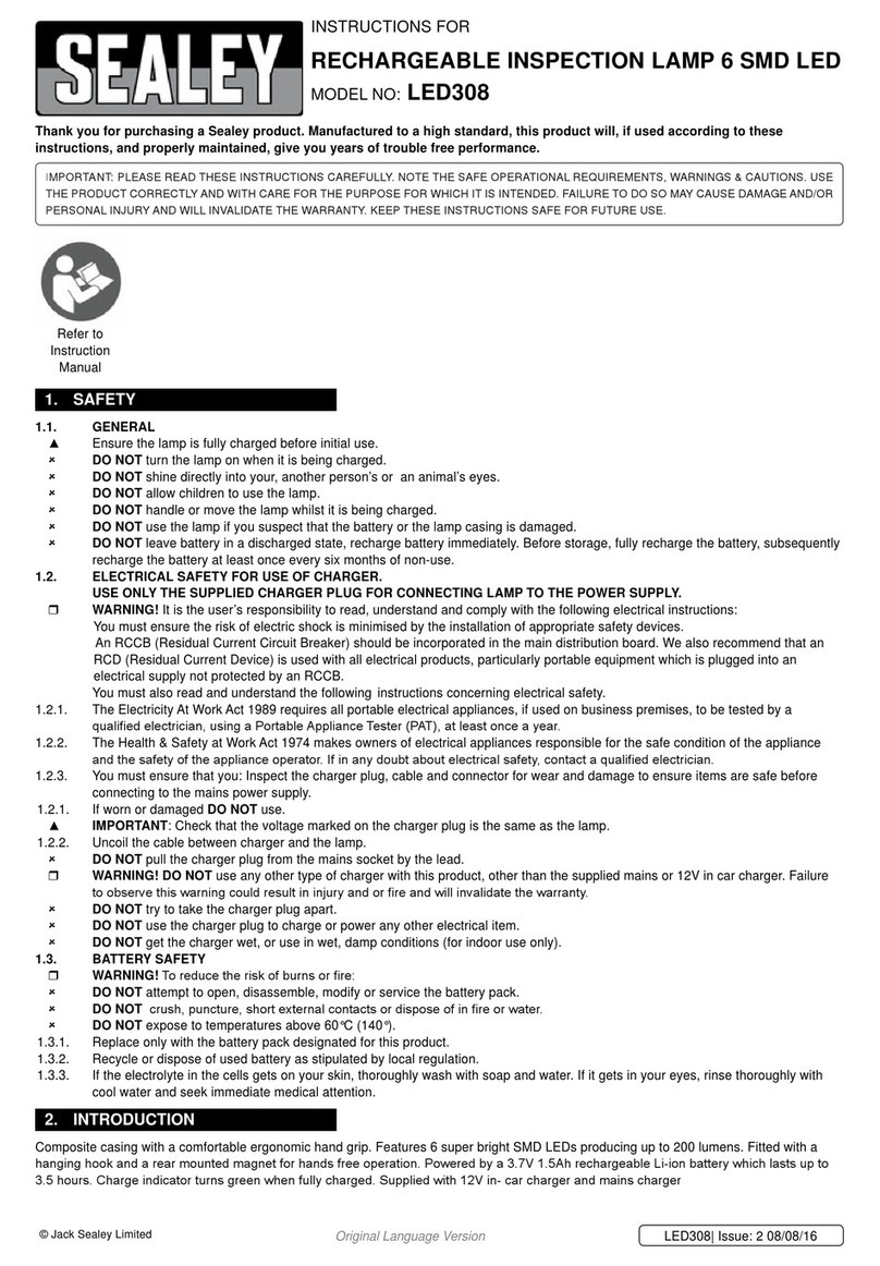 Sealey LED308 User manual