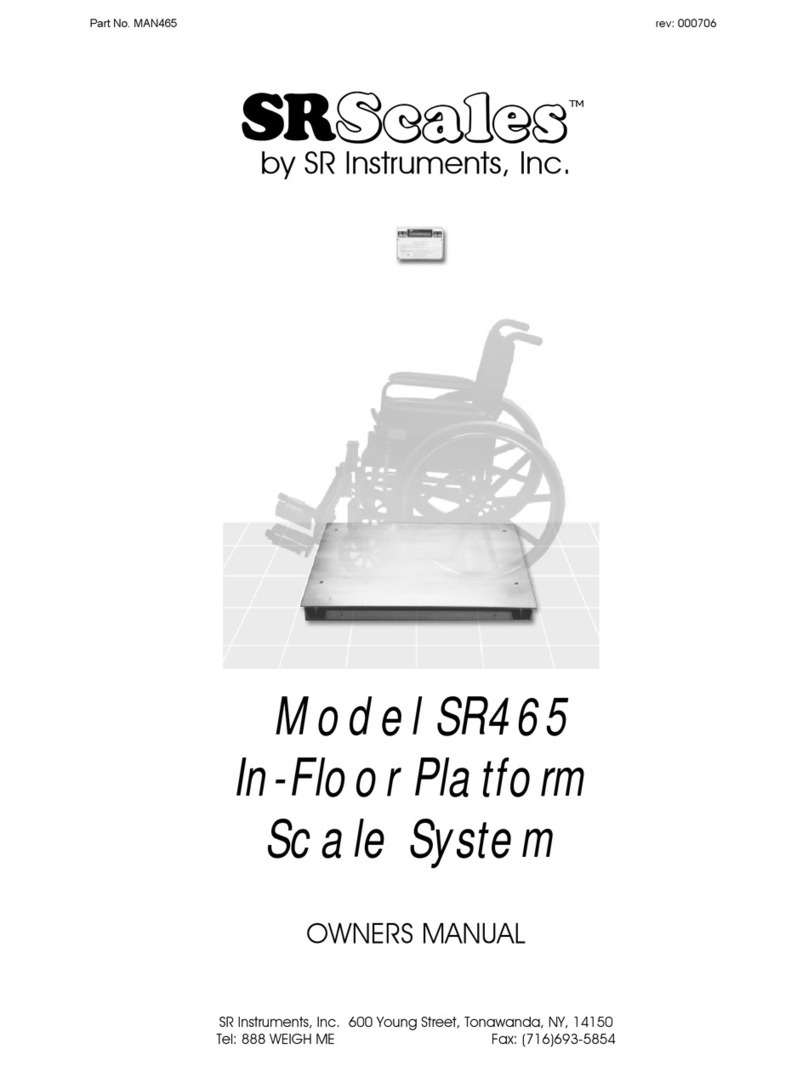 SR Instruments SRScales SR465 User manual