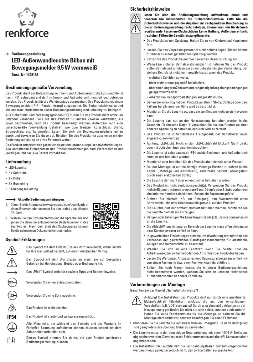 Renkforce Bilbao operating instructions