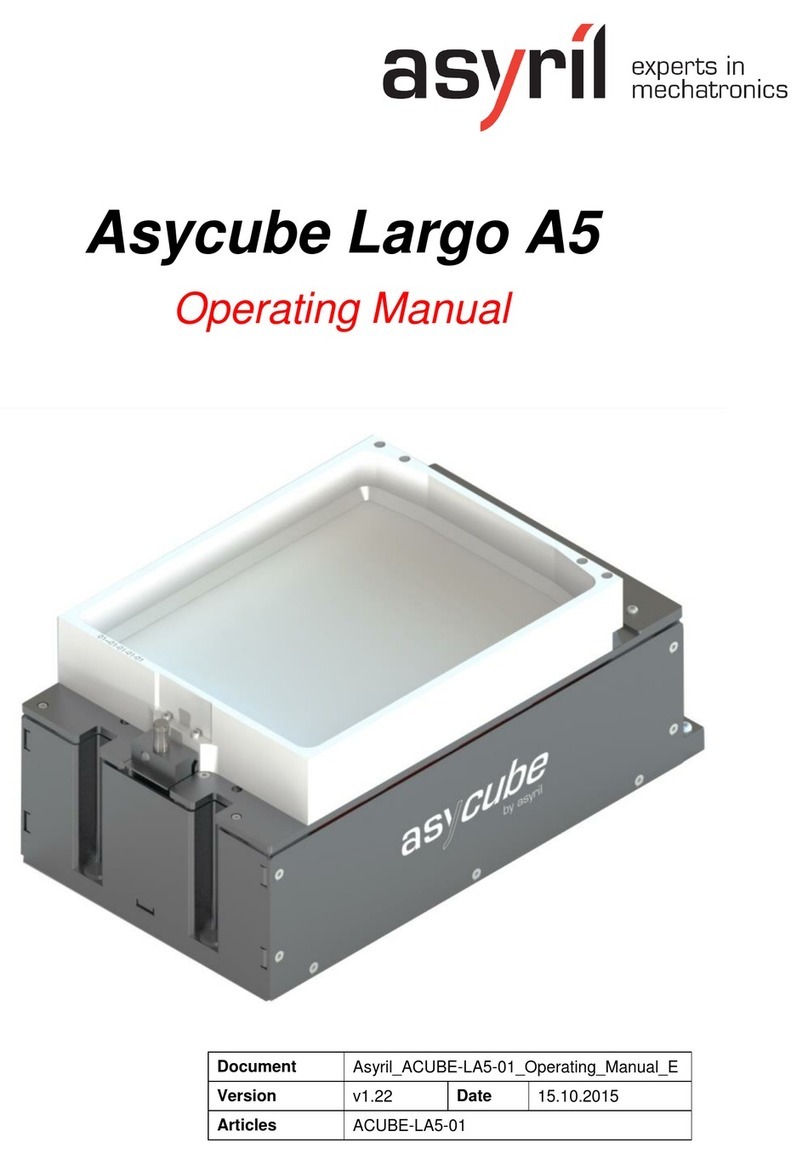 Asyril Asycube Largo A5 operating manual