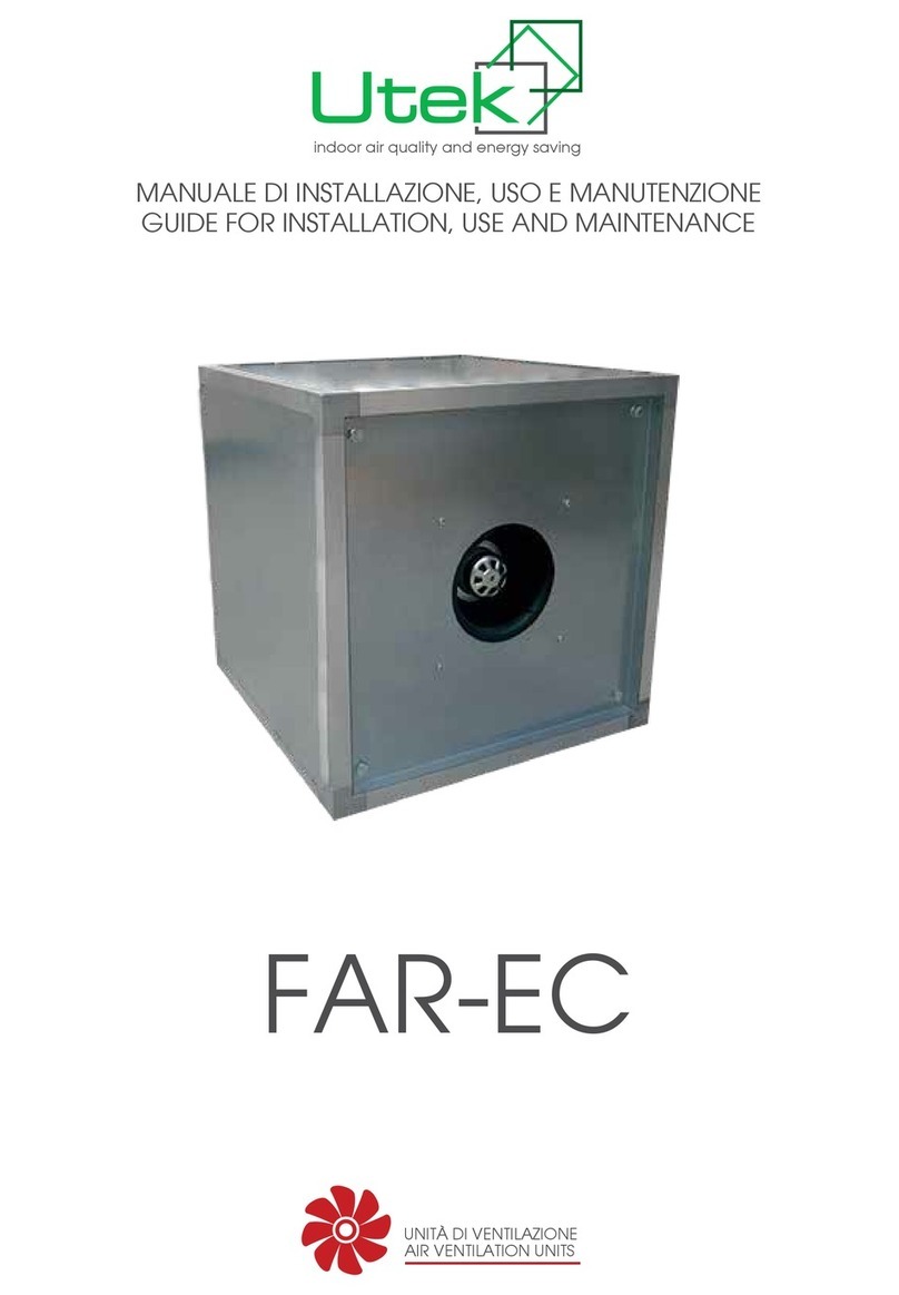 UTEK FAR-EC 400 DP GUIDE FOR INSTALLATION, USE AND MAINTENANCE UTEK FAR-EC 400 DP GUIDE FOR INSTALLATION, USE AND MAINTENANCE
