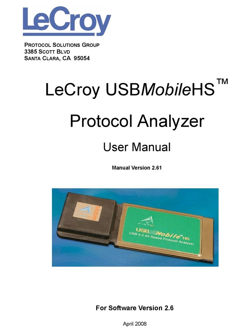 LeCroy USB Mobile HS user manual