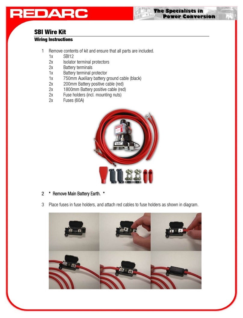 Redarc SBI12KIT User manual