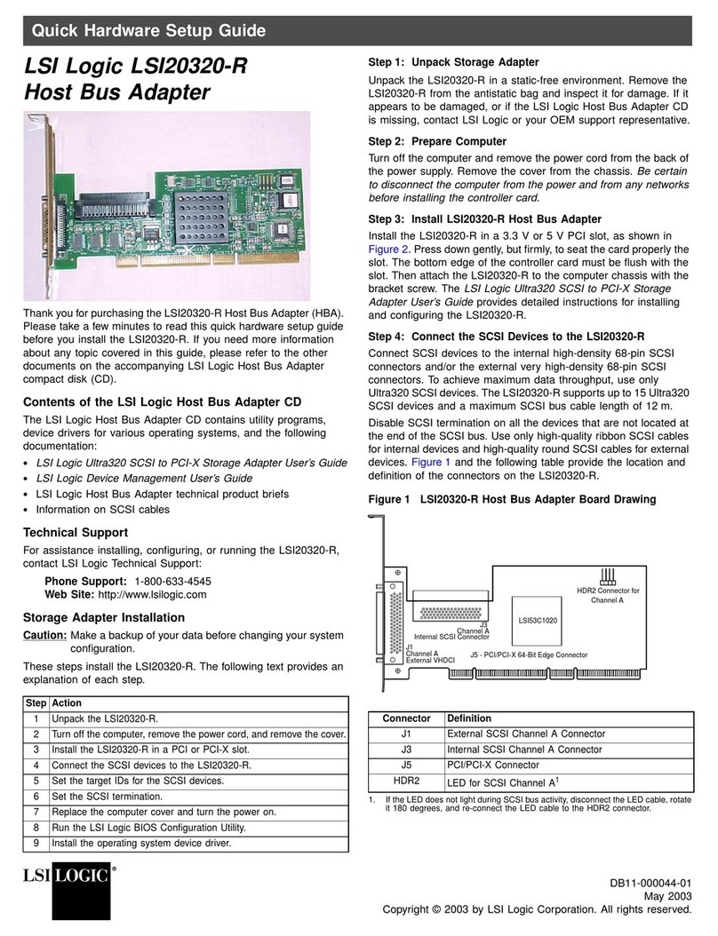 LSI LSI20320-R User manual