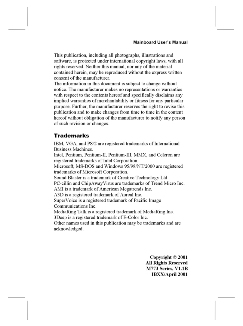 Elpina M773 Series user manual