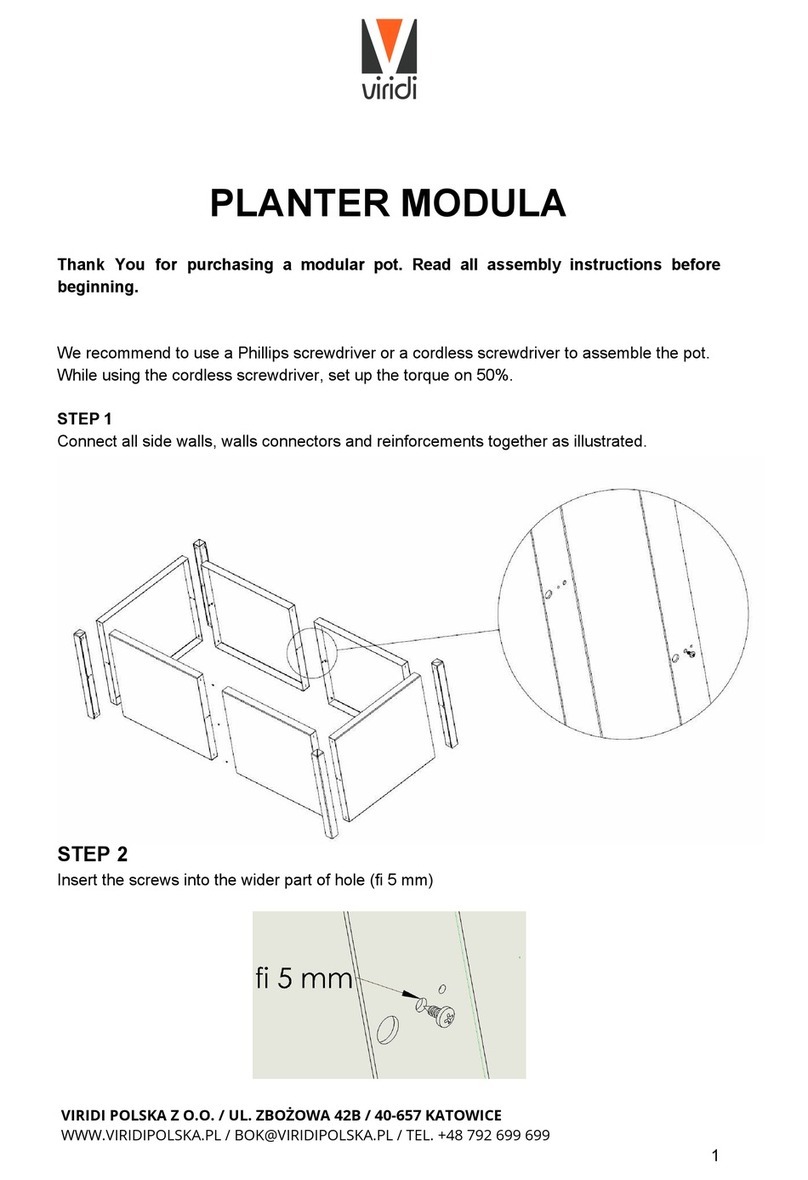VIRDI PLANTER MODULA Assembly instructions VIRDI PLANTER MODULA Assembly instructions