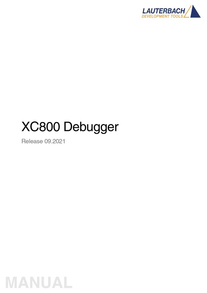 Lauterbach XC800 manual