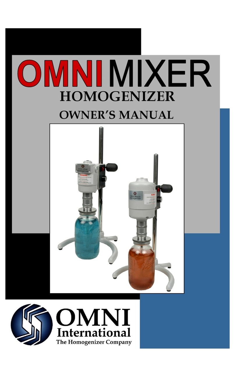 Omni International Omni Mixer owner's manual