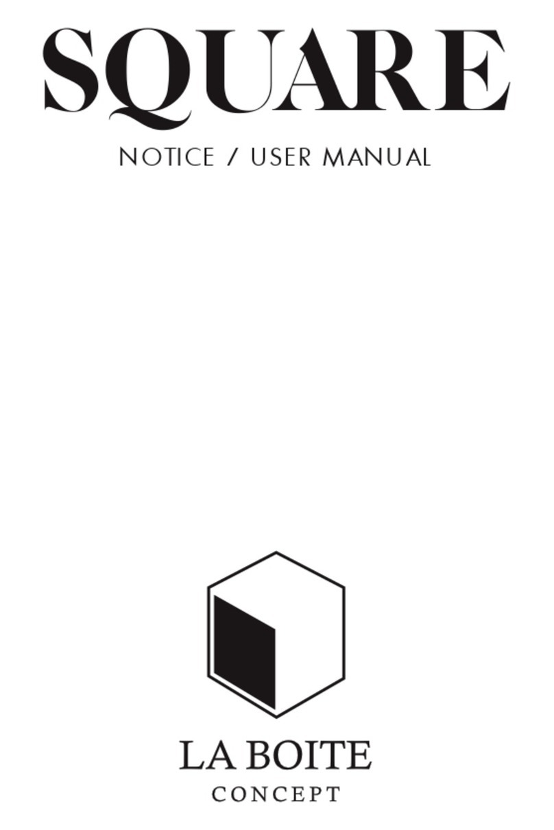 La Boite Concept SQUARE Notice/User Manual