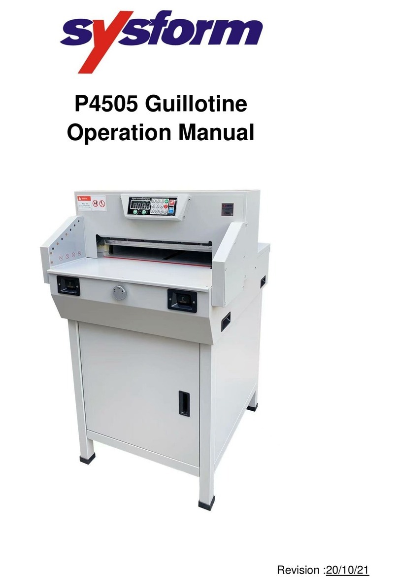 SYSFORM P4505 Operation manual