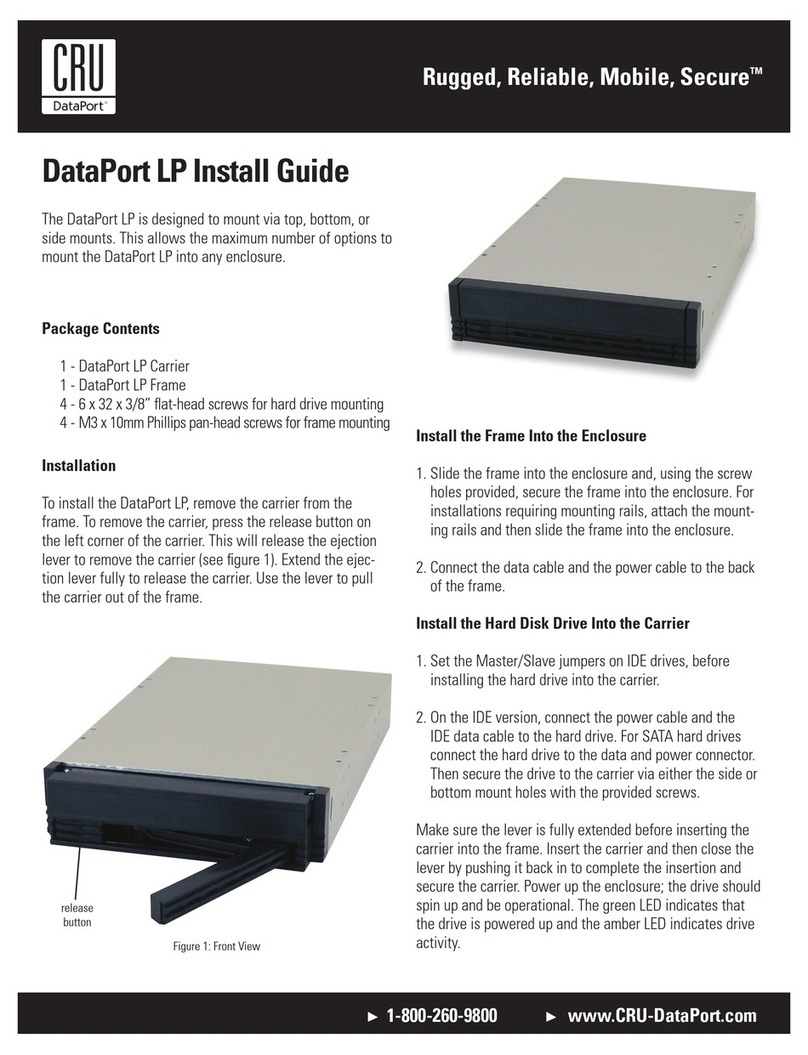 CRU Dataport LP install guide CRU Dataport LP install guide