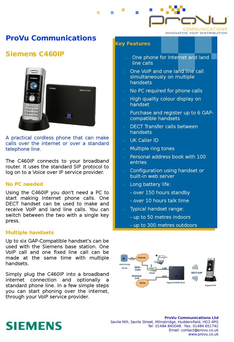 Siemens C460IP User manual Siemens C460IP User manual