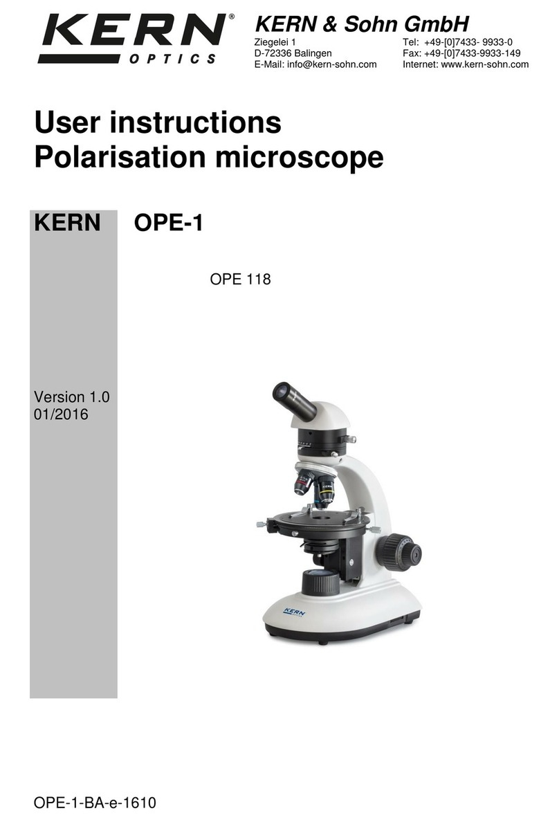 KERN Optics OPE-1 User instructions