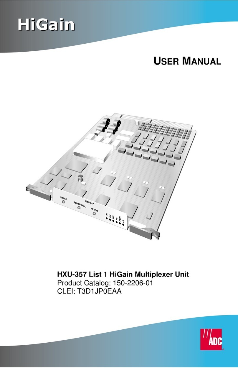 ADC HiGain HXU-357 user manual