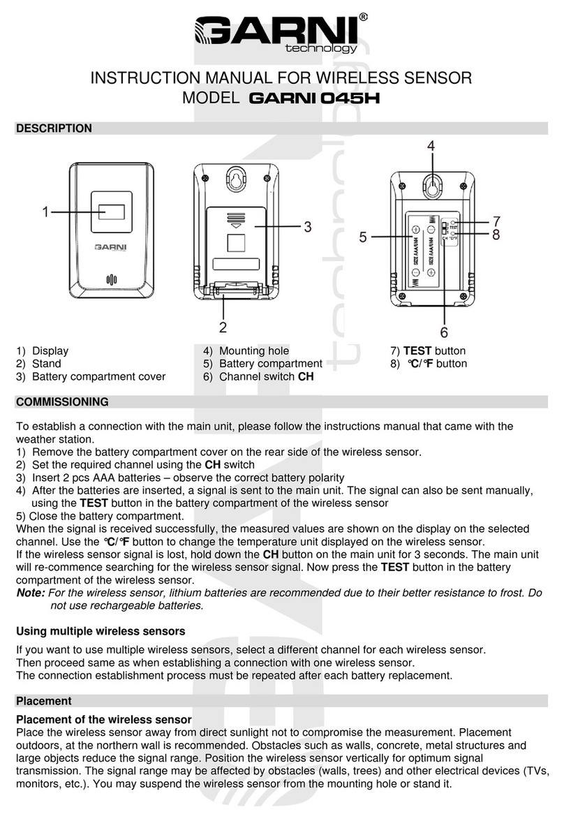 GARNI 045H instruction manual