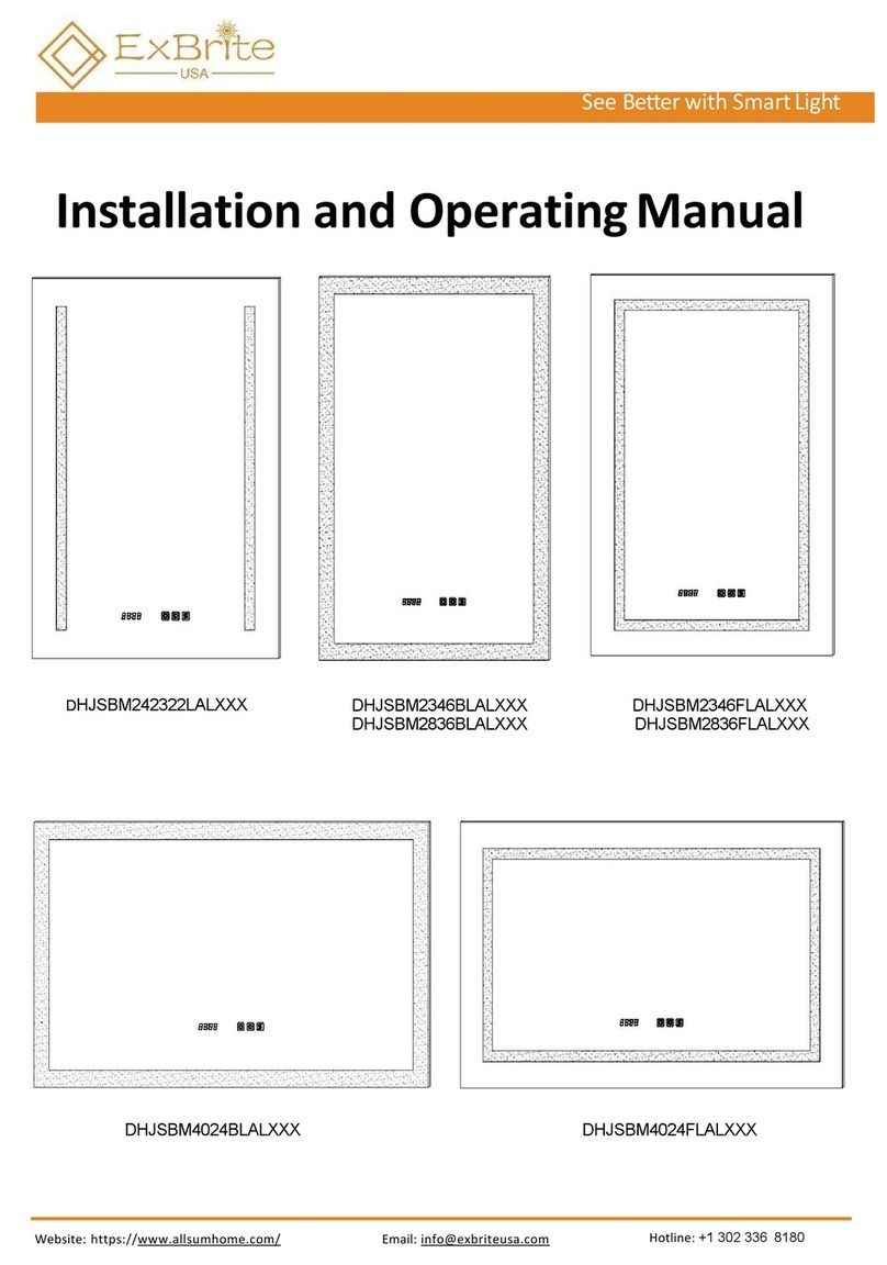 ExBrite DHJSBM242322LAL Series Installation and operating manual ExBrite DHJSBM242322LAL Series Installation and operating manual