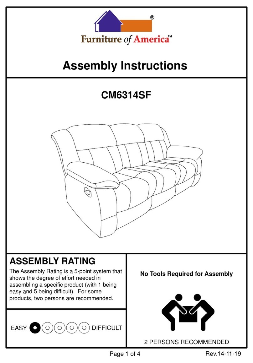 Furniture of America CM6314SF Assembly instructions Furniture of America CM6314SF Assembly instructions