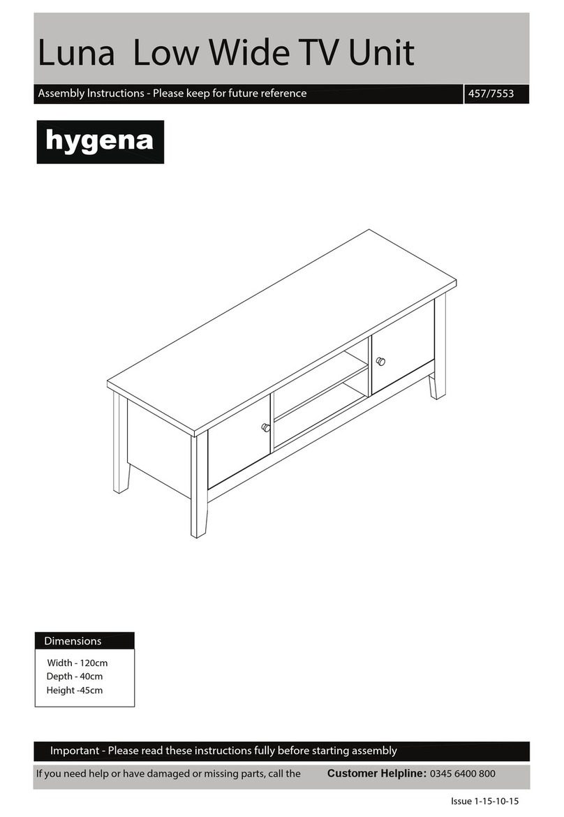 Argos Luna hygena 457/7553 Assembly lnstructions