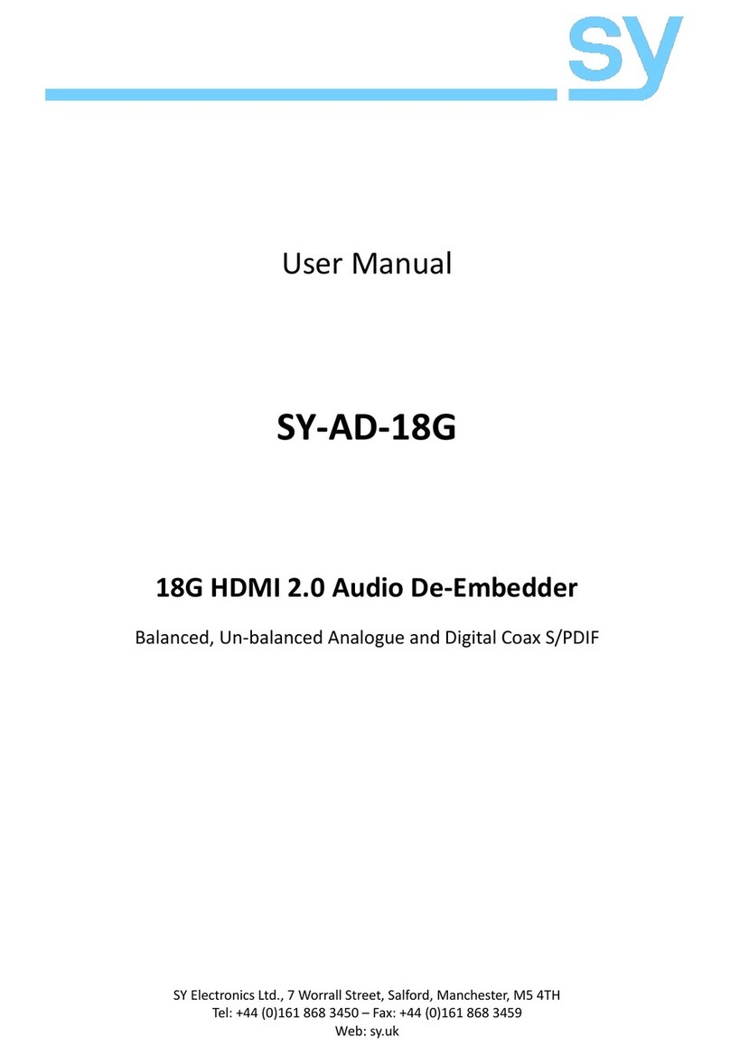 SY AD-18G user manual