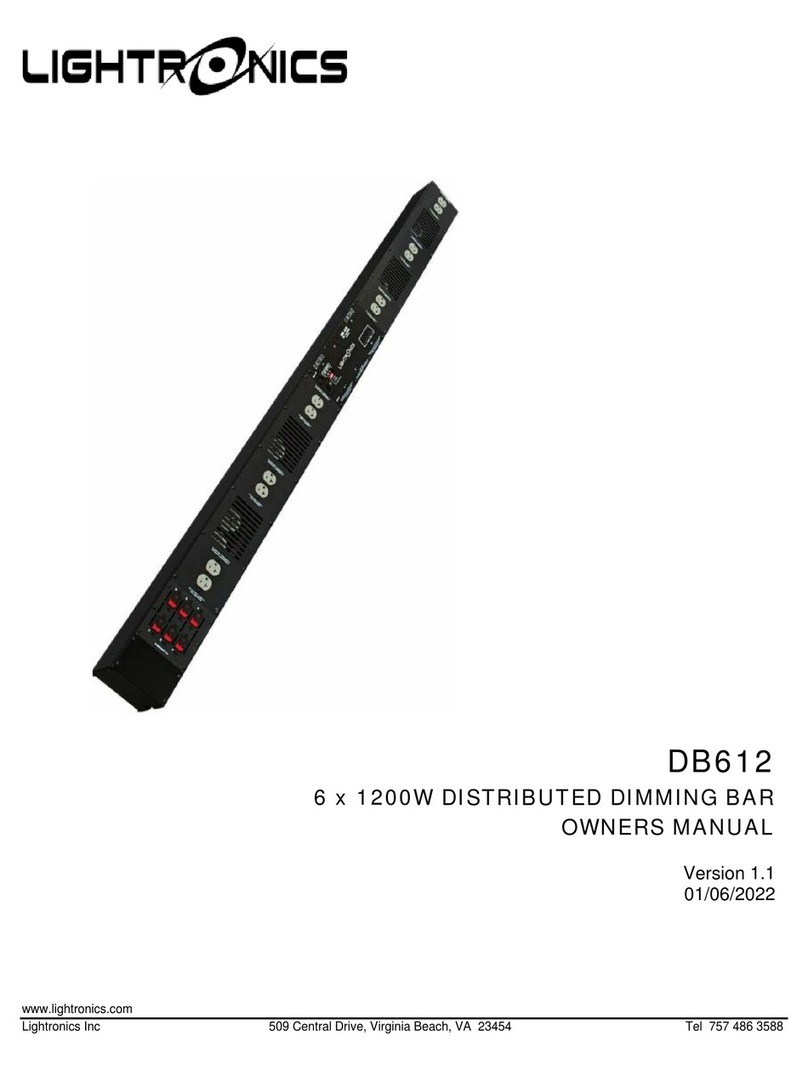 Lightronics DB-612 owner's manual