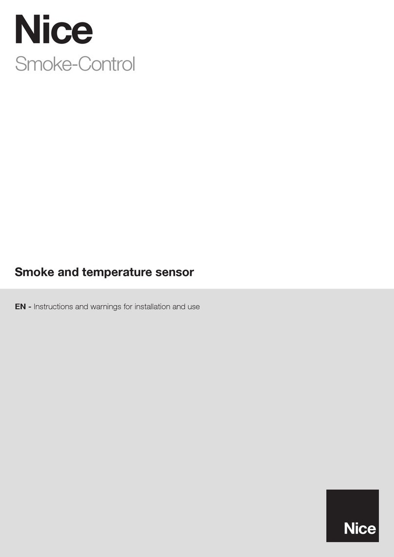 Nice FGSD-002 Instructions and warnings for installation and use