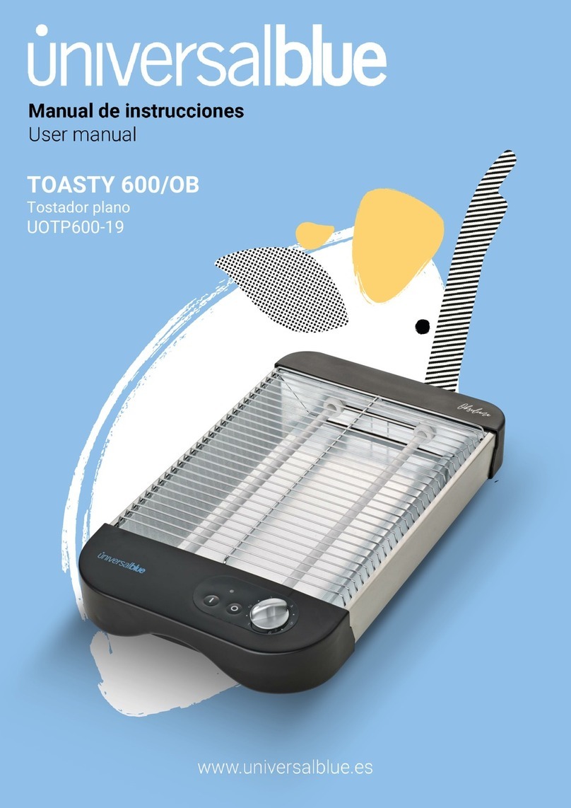 Universal Blue TOASTY 600/OB user manual