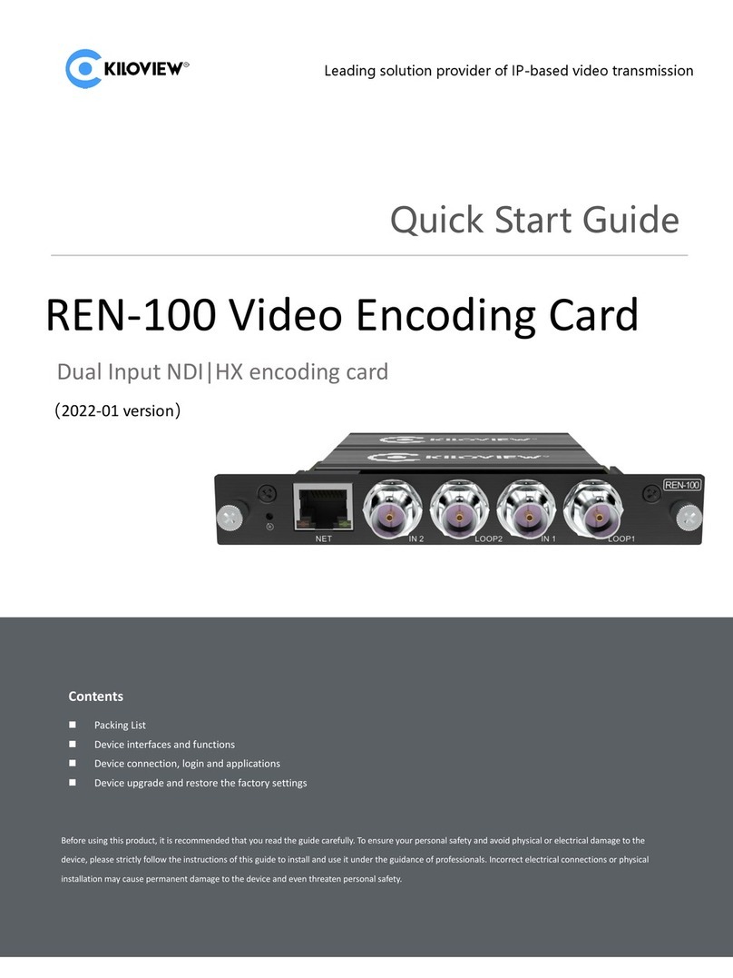 Kiloview REN-100 quick start guide