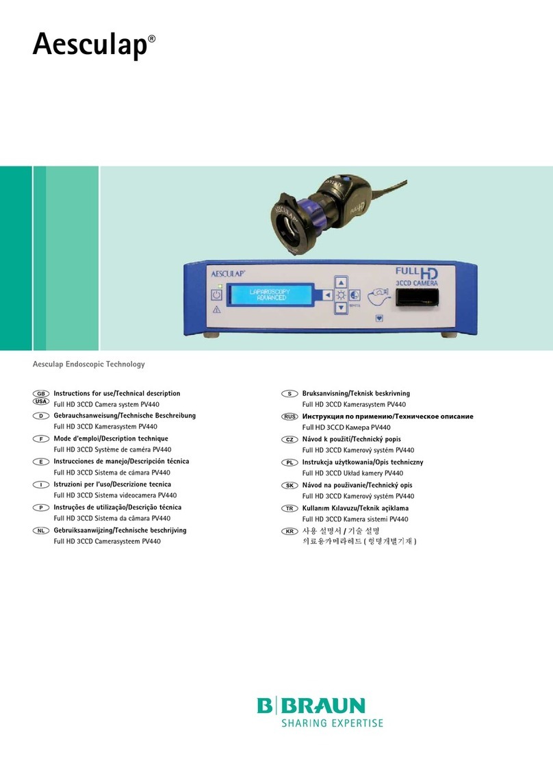 Braun Aesculap PV442 Instructions for use/Technical description