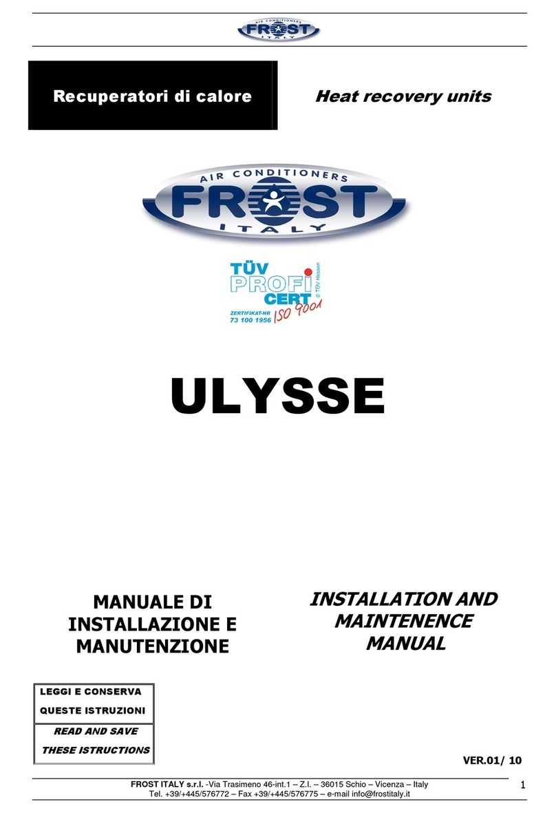 Frost Italy ULYSSE 400 manual
