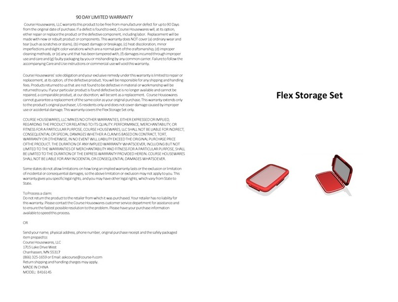 Course	Housewares B416145 User manual