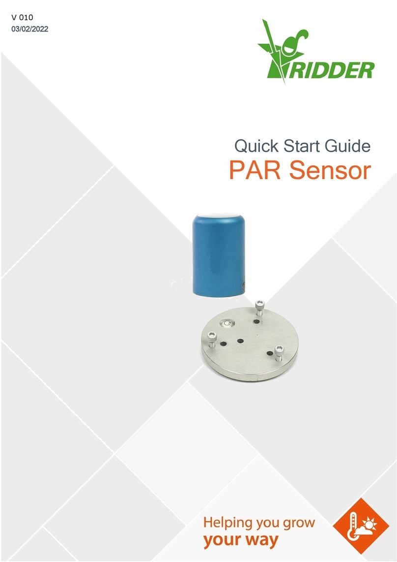 Ridder PAR Sensor quick start guide