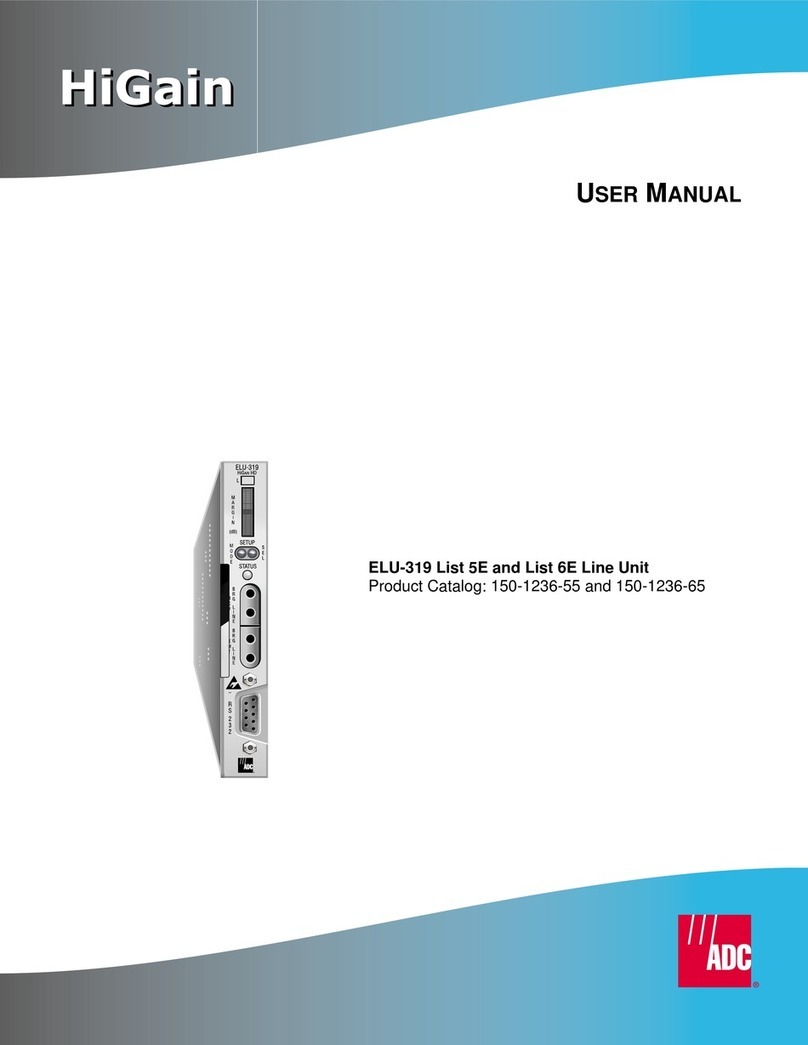 ADC HiGain ELU-319 5E user manual ADC HiGain ELU-319 5E user manual