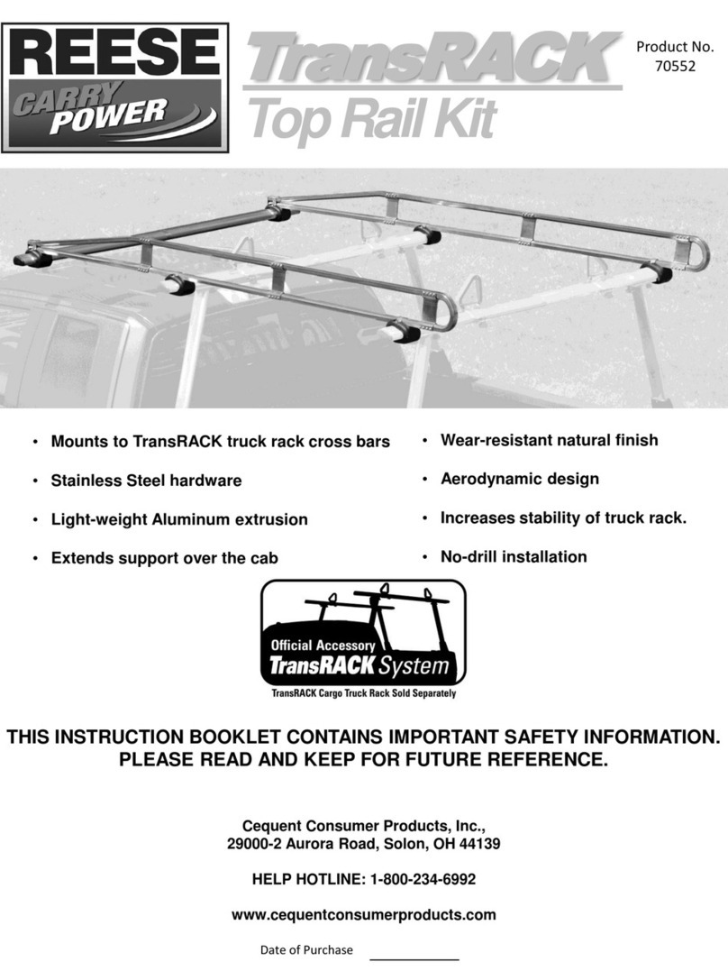 Reese TransRACK 70552 manual