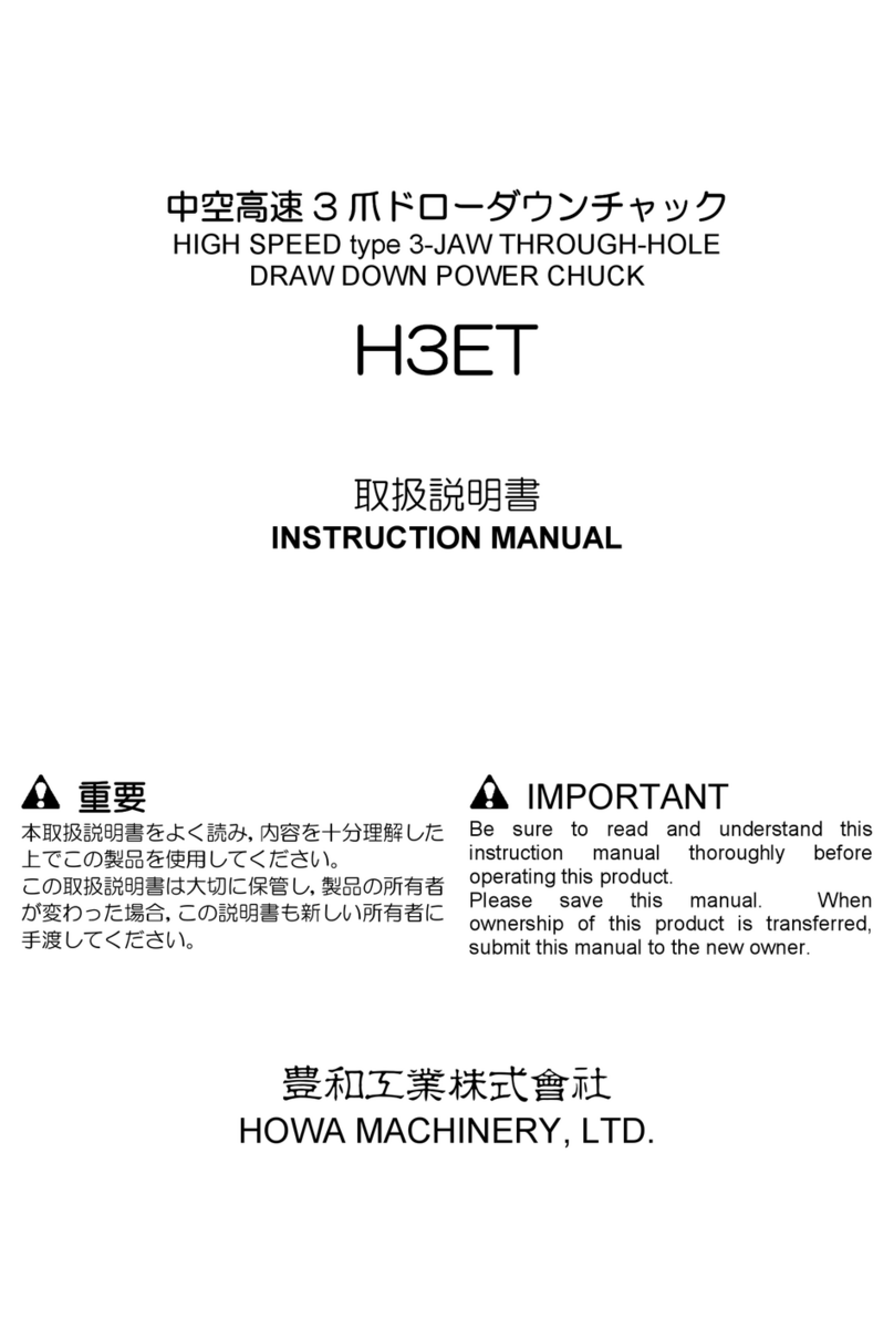 HOWA MACHINERY H3ET User manual
