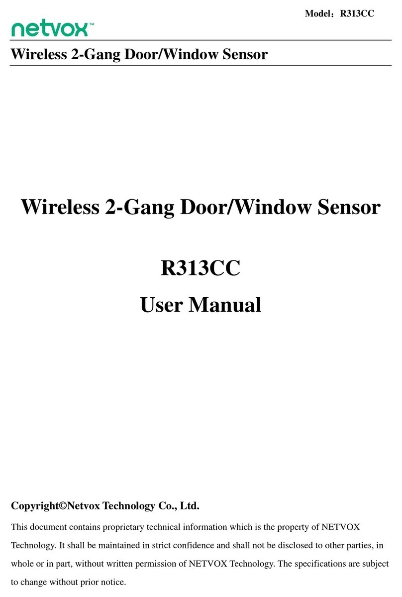 netvox R313CC User manual