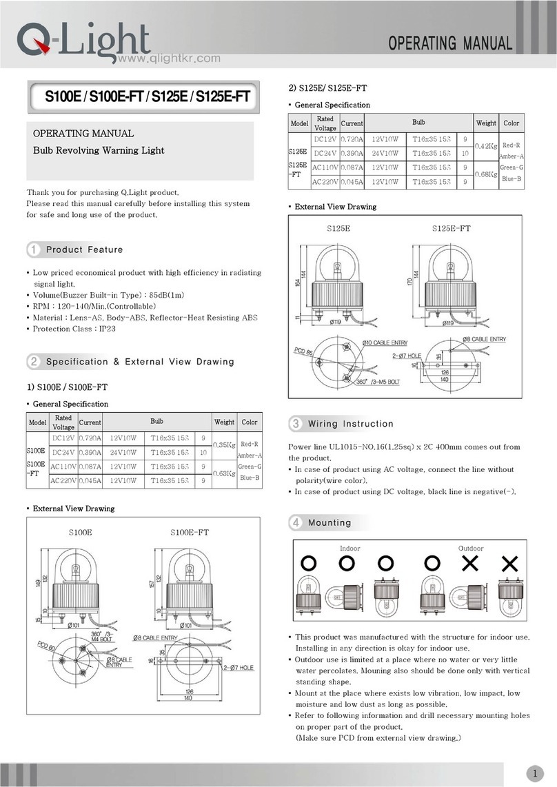 Qlight S100E User manual Qlight S100E User manual