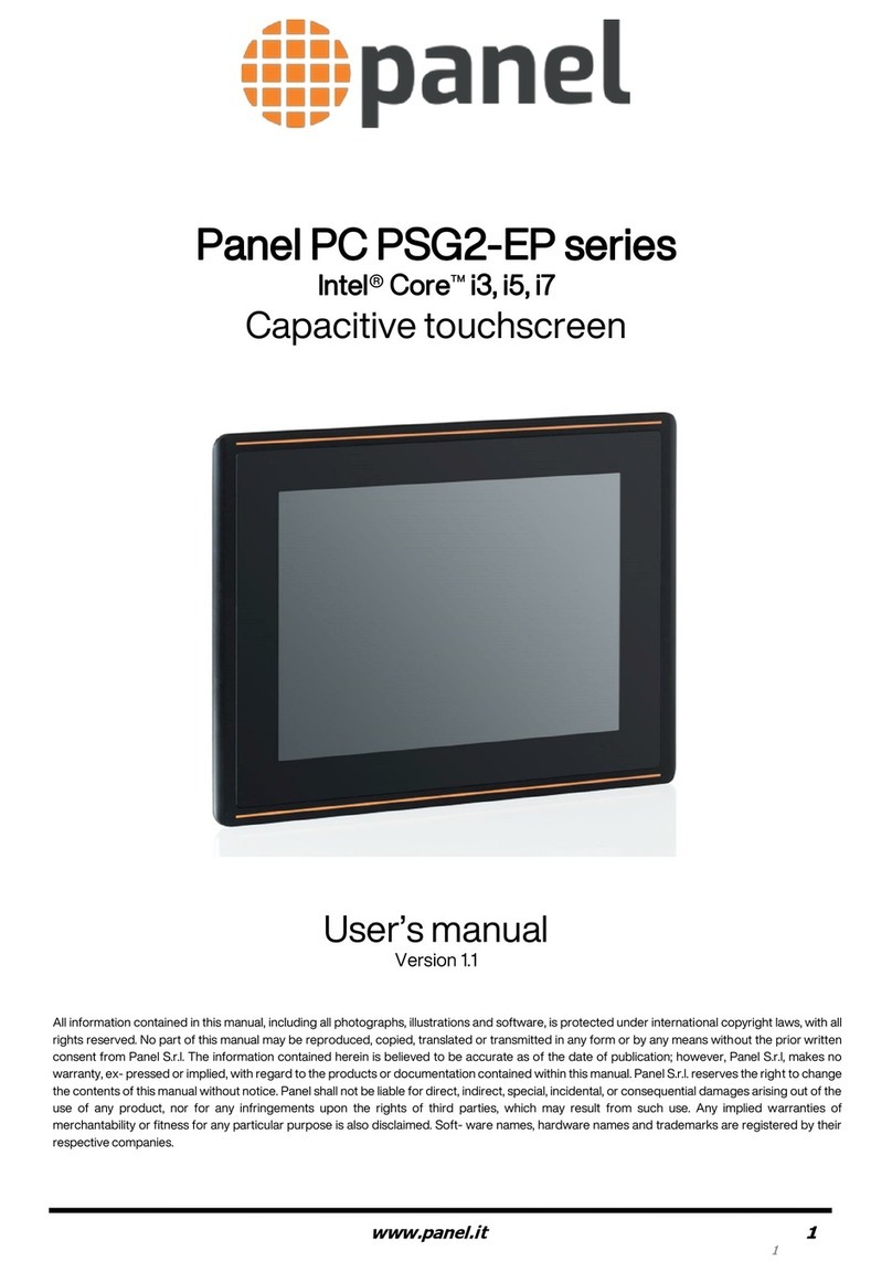 panel PC PSG2-EP Series user manual