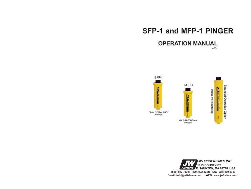 JW Fishers SFP-1 Operation manual JW Fishers SFP-1 Operation manual