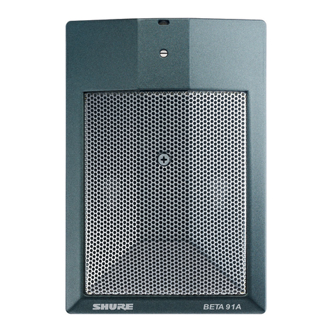 Shure BETA 91A manual