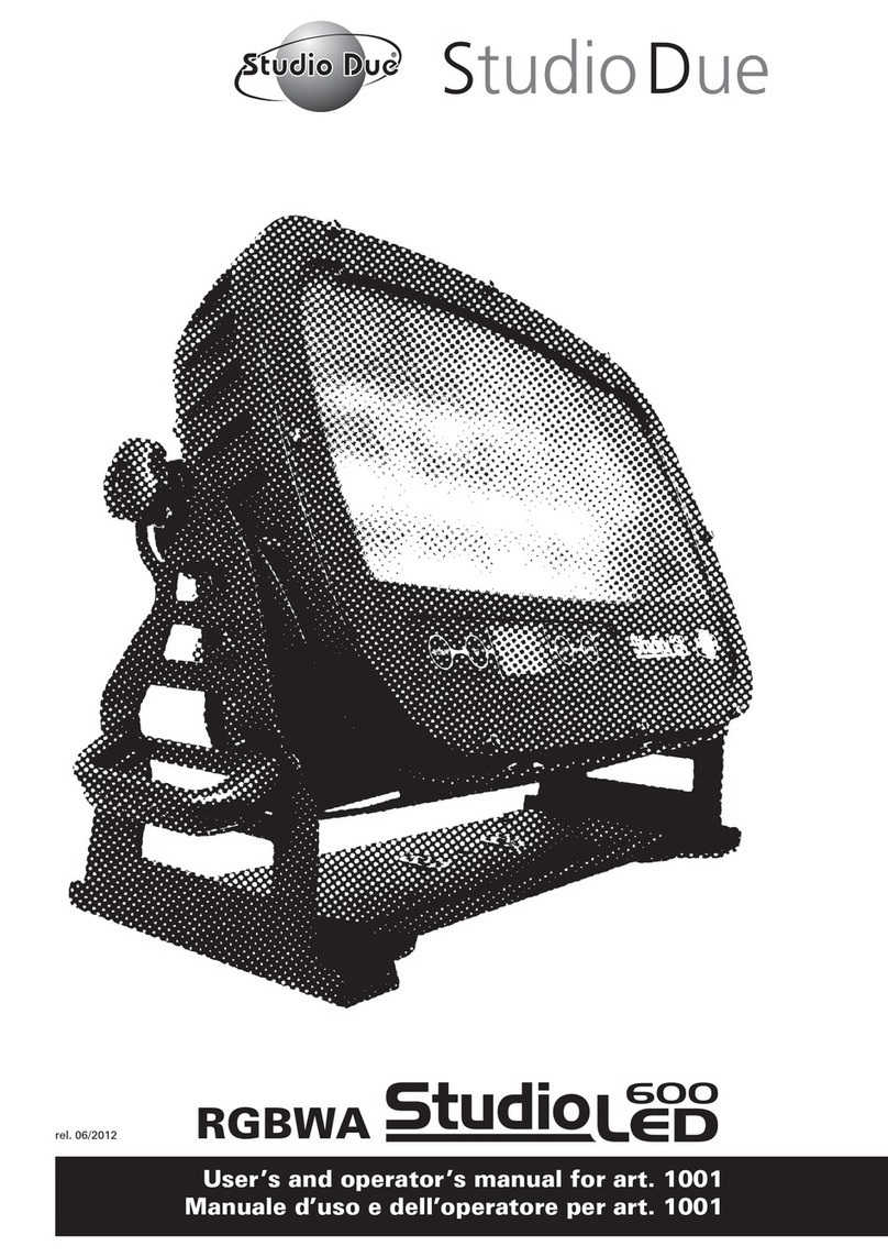 STUDIODUE Studio LED 600 User manual