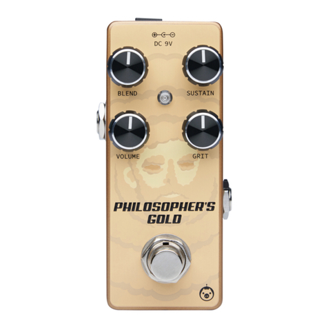 pigtronix PHILOSOPHER'S GOLD User manual
